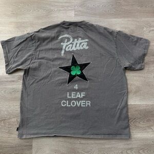 Patta x Converse 4 Leaf Clover T Shirt Mens Size Medium Oversized Vintage Black